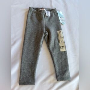 Cat & Jack Baby Cozy Leggings 18M Gray Stretch Pull-On Pants NWT